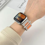 Dây đồng hồ silicone từ tính hình bầu dục, dành cho Apple Watch 46mm / 49mm / 45mm / 44mm, dành cho Apple Watch 42mm / 41mm / 40mm / 38mm