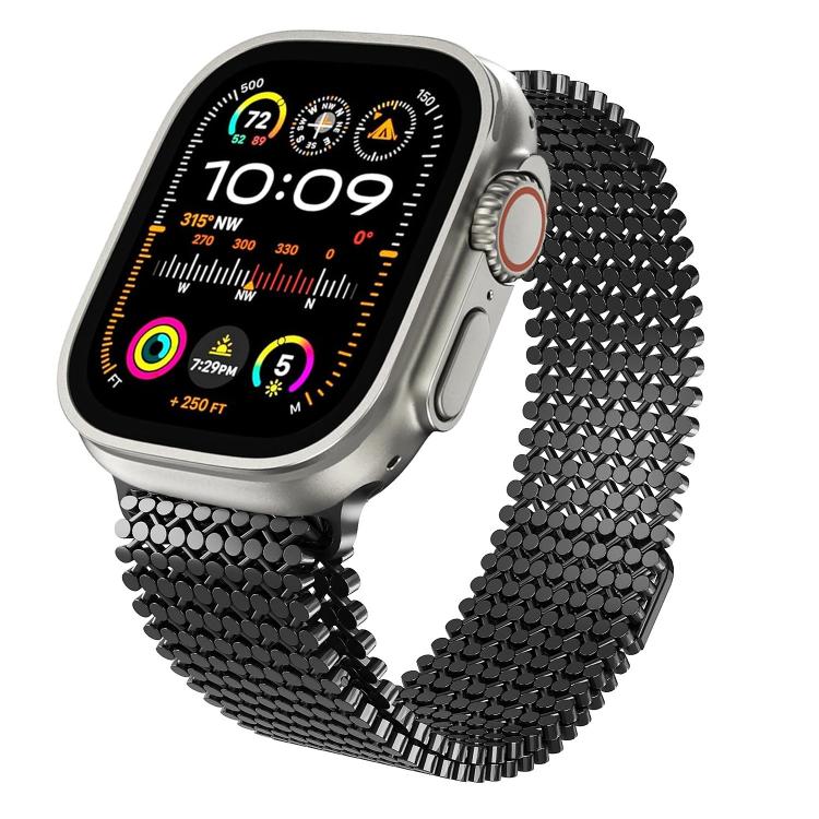 Dây đồng hồ thép không gỉ từ tính kiểu sắp xếp phân tử, dành cho Apple Watch 46mm / 49mm / 45mm / 44mm, dành cho Apple Watch 42mm / 41mm / 40mm / 38mm