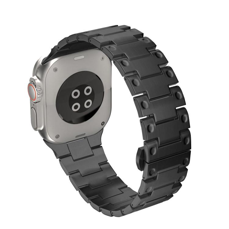 Dây đồng hồ kim loại khóa bướm kiểu cơ khí, dành cho Apple Watch 46mm / 49mm / 45mm / 44mm, dành cho Apple Watch 42mm / 41mm / 40mm / 38mm
