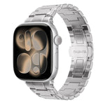 Dây đồng hồ kim loại khóa bướm kiểu cơ khí, dành cho Apple Watch 46mm / 49mm / 45mm / 44mm, dành cho Apple Watch 42mm / 41mm / 40mm / 38mm