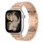 Dây đồng hồ kim loại khóa bướm kiểu cơ khí, dành cho Apple Watch 46mm / 49mm / 45mm / 44mm, dành cho Apple Watch 42mm / 41mm / 40mm / 38mm
