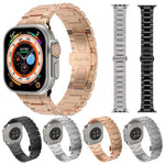 Dây đồng hồ kim loại khóa bướm kiểu cơ khí, dành cho Apple Watch 46mm / 49mm / 45mm / 44mm, dành cho Apple Watch 42mm / 41mm / 40mm / 38mm