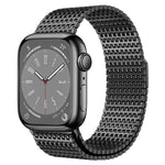 Dây đồng hồ Milanese từ tính kiểu xích ghim, dành cho Apple Watch 46mm / 49mm / 45mm / 44mm, dành cho Apple Watch 42mm / 41mm / 40mm / 38mm