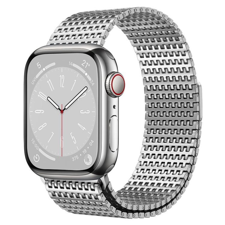 Dây đồng hồ Milanese từ tính kiểu xích ghim, dành cho Apple Watch 46mm / 49mm / 45mm / 44mm, dành cho Apple Watch 42mm / 41mm / 40mm / 38mm