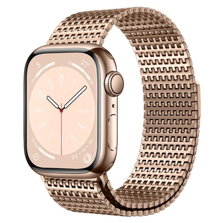 Dây đồng hồ Milanese từ tính kiểu xích ghim, dành cho Apple Watch 46mm / 49mm / 45mm / 44mm, dành cho Apple Watch 42mm / 41mm / 40mm / 38mm
