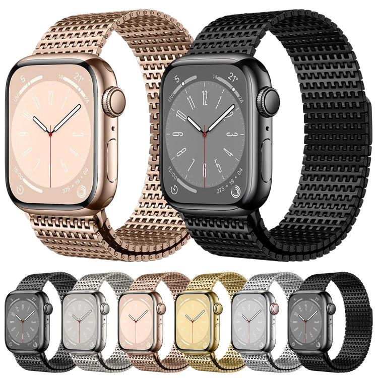 Dây đồng hồ Milanese từ tính kiểu xích ghim, dành cho Apple Watch 46mm / 49mm / 45mm / 44mm, dành cho Apple Watch 42mm / 41mm / 40mm / 38mm
