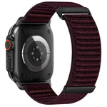 Dây đồng hồ nylon hai đoạn họa tiết núi móc và vòng dán, dành cho Apple Watch 46mm / 49mm / 45mm / 44mm, dành cho Apple Watch 42mm / 41mm / 40mm / 38mm