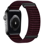 Dây đồng hồ nylon hai đoạn họa tiết núi móc và vòng dán, dành cho Apple Watch 46mm / 49mm / 45mm / 44mm, dành cho Apple Watch 42mm / 41mm / 40mm / 38mm