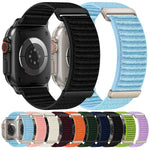Dây đồng hồ nylon hai đoạn họa tiết núi móc và vòng dán, dành cho Apple Watch 46mm / 49mm / 45mm / 44mm, dành cho Apple Watch 42mm / 41mm / 40mm / 38mm