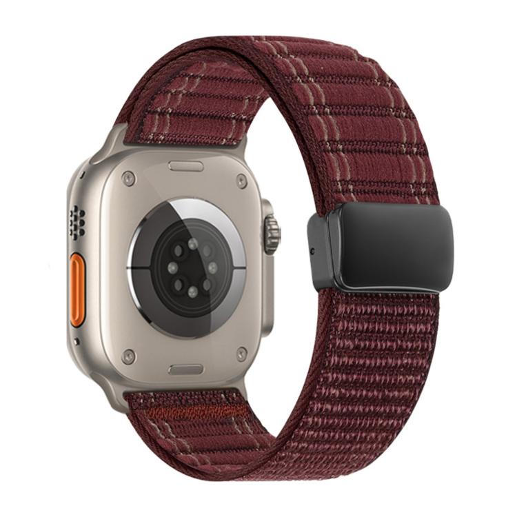 Dây đồng hồ nylon họa tiết sóng khóa nam châm, dành cho Apple Watch 46mm / 49mm / 45mm / 44mm, dành cho Apple Watch 42mm / 41mm / 40mm / 38mm