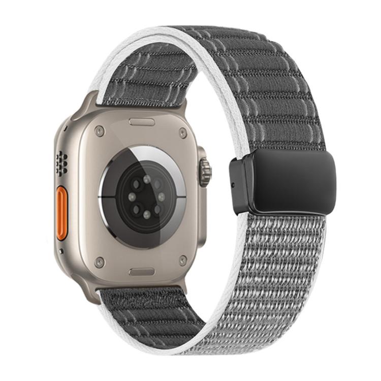 Dây đồng hồ nylon họa tiết sóng khóa nam châm, dành cho Apple Watch 46mm / 49mm / 45mm / 44mm, dành cho Apple Watch 42mm / 41mm / 40mm / 38mm