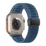 Dây đồng hồ nylon họa tiết sóng khóa nam châm, dành cho Apple Watch 46mm / 49mm / 45mm / 44mm, dành cho Apple Watch 42mm / 41mm / 40mm / 38mm