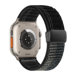 Dây đồng hồ nylon họa tiết sóng khóa nam châm, dành cho Apple Watch 46mm / 49mm / 45mm / 44mm, dành cho Apple Watch 42mm / 41mm / 40mm / 38mm