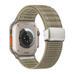 Dây đồng hồ nylon họa tiết sóng khóa nam châm, dành cho Apple Watch 46mm / 49mm / 45mm / 44mm, dành cho Apple Watch 42mm / 41mm / 40mm / 38mm
