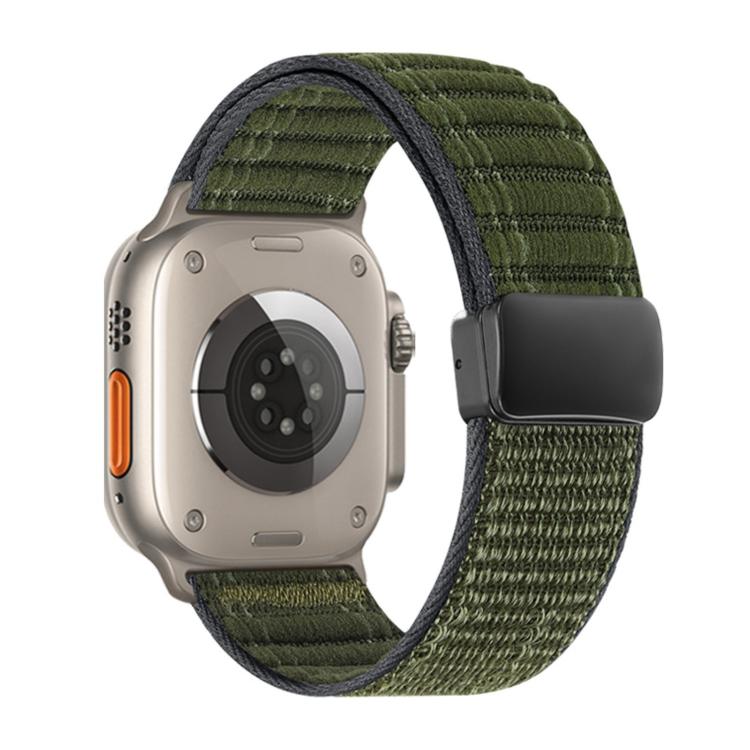 Dây đồng hồ nylon họa tiết sóng khóa nam châm, dành cho Apple Watch 46mm / 49mm / 45mm / 44mm, dành cho Apple Watch 42mm / 41mm / 40mm / 38mm