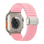 Dây đồng hồ nylon họa tiết sóng khóa nam châm, dành cho Apple Watch 46mm / 49mm / 45mm / 44mm, dành cho Apple Watch 42mm / 41mm / 40mm / 38mm