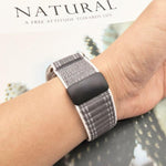 Dây đồng hồ nylon họa tiết sóng khóa nam châm, dành cho Apple Watch 46mm / 49mm / 45mm / 44mm, dành cho Apple Watch 42mm / 41mm / 40mm / 38mm