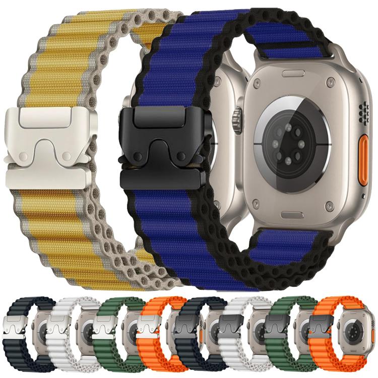 Dây đồng hồ nylon rộng gân nút thắt dù, Dành cho Apple Watch 46mm / 49mm / 45mm / 44mm, Dành cho Apple Watch 42mm / 41mm / 40mm / 38mm