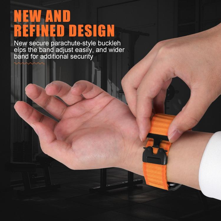 Dây đồng hồ nylon rộng gân nút thắt dù, Dành cho Apple Watch 46mm / 49mm / 45mm / 44mm, Dành cho Apple Watch 42mm / 41mm / 40mm / 38mm