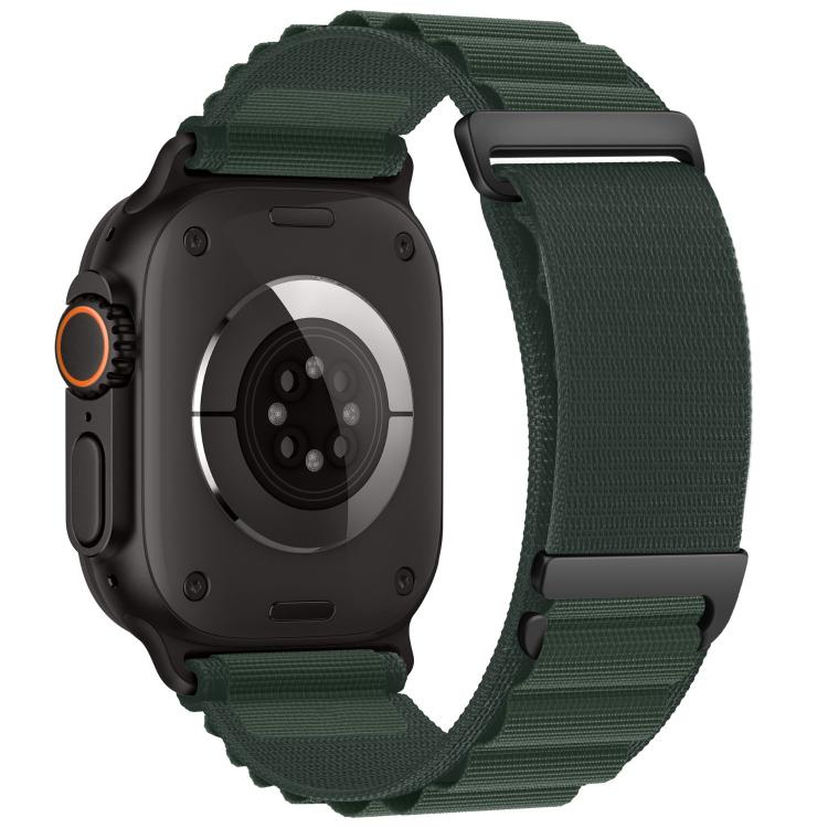 C Buckle Two-Section High Mountain Loop Nylon Watch Band, For Apple Watch 46mm / 49mm / 45mm / 44mm, For Apple Watch 42mm / 41mm / 40mm / 38mm