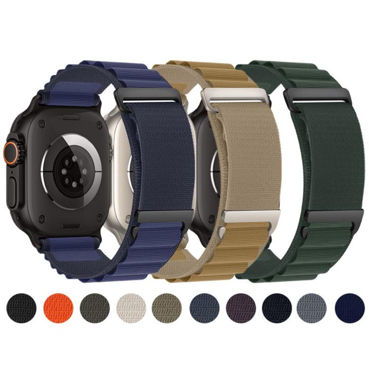 Dây đồng hồ nylon vòng núi cao hai đoạn khóa C, dành cho Apple Watch 46mm / 49mm / 45mm / 44mm, dành cho Apple Watch 42mm / 41mm / 40mm / 38mm