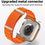 Dây đồng hồ nylon vòng núi cao hai đoạn khóa C, dành cho Apple Watch 46mm / 49mm / 45mm / 44mm, dành cho Apple Watch 42mm / 41mm / 40mm / 38mm
