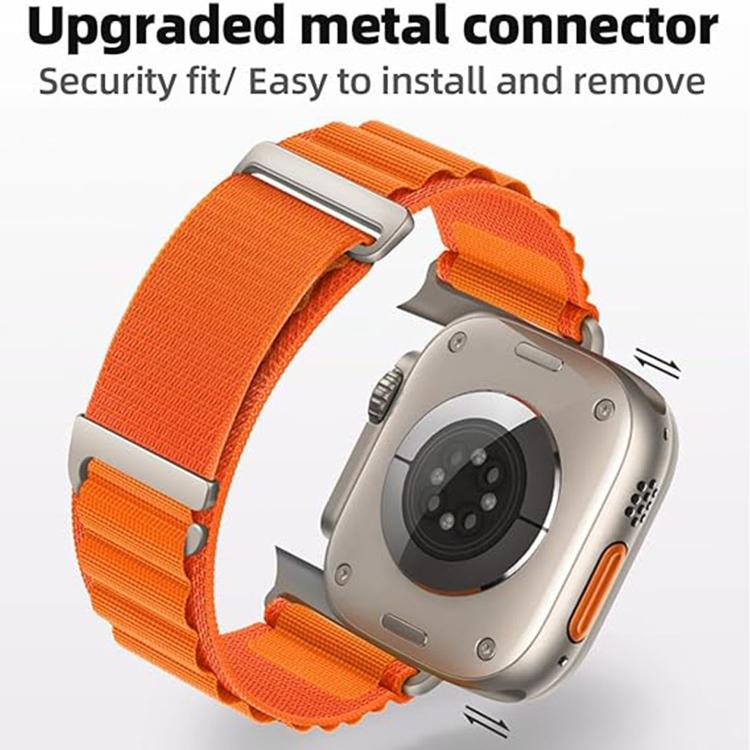 Dây đồng hồ nylon vòng núi cao hai đoạn khóa C, dành cho Apple Watch 46mm / 49mm / 45mm / 44mm, dành cho Apple Watch 42mm / 41mm / 40mm / 38mm