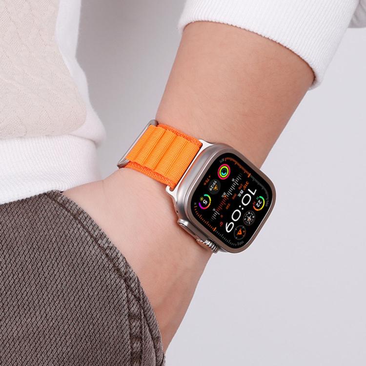 Dây đồng hồ nylon vòng núi cao hai đoạn khóa C, dành cho Apple Watch 46mm / 49mm / 45mm / 44mm, dành cho Apple Watch 42mm / 41mm / 40mm / 38mm