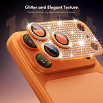 ENKAY Hat-Prince Miếng dán kính cường lực hợp kim nhôm kim cương cho ống kính camera, Dành cho iPhone 17 Pro Max, Dành cho iPhone 17 Pro, Dành cho iPhone 17