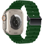 Dây đồng hồ silicone khóa nam châm tân trang Ocean, dành cho Apple Watch 46mm / 49mm / 45mm / 44mm, dành cho Apple Watch 42mm / 41mm / 40mm / 38mm