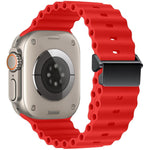 Dây đồng hồ silicone khóa nam châm tân trang Ocean, dành cho Apple Watch 46mm / 49mm / 45mm / 44mm, dành cho Apple Watch 42mm / 41mm / 40mm / 38mm