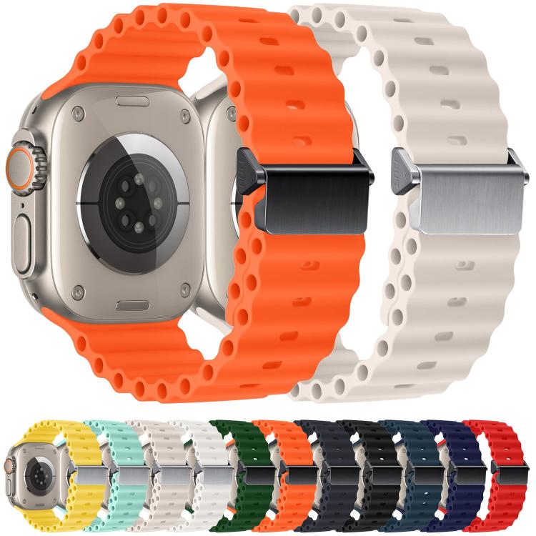 Dây đồng hồ silicone khóa nam châm tân trang Ocean, dành cho Apple Watch 46mm / 49mm / 45mm / 44mm, dành cho Apple Watch 42mm / 41mm / 40mm / 38mm