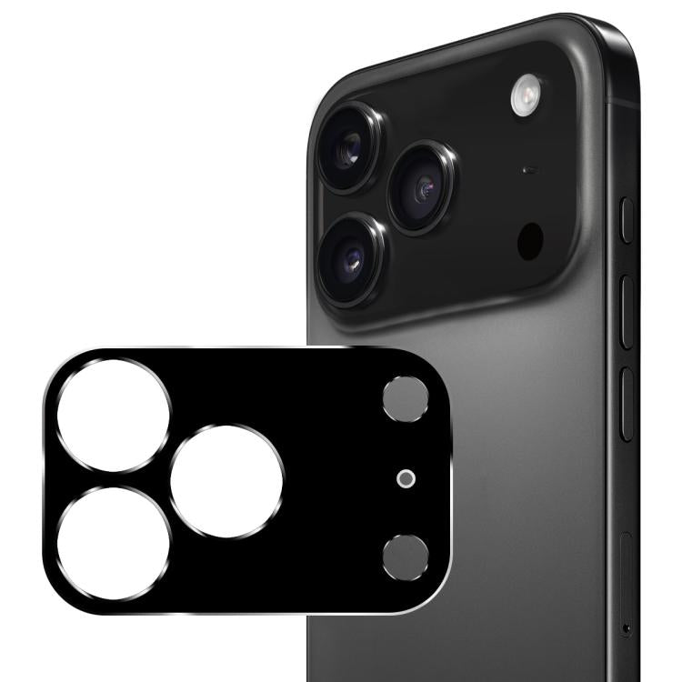 ENKAY Hat-Prince Miếng dán kính cường lực 9H màu đen cho ống kính camera sau, Dành cho iPhone 17 Pro Max, Dành cho iPhone 17 Pro, Dành cho iPhone 17, Dành cho iPhone Air
