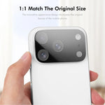 ENKAY Hat-Prince Miếng dán kính cường lực 9H màu đen cho ống kính camera sau, Dành cho iPhone 17 Pro Max, Dành cho iPhone 17 Pro, Dành cho iPhone 17, Dành cho iPhone Air
