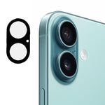 ENKAY Hat-Prince Miếng dán kính cường lực 9H màu đen cho ống kính camera sau, Dành cho iPhone 17 Pro Max, Dành cho iPhone 17 Pro, Dành cho iPhone 17, Dành cho iPhone Air