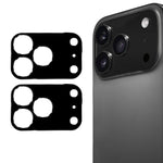 2 cái ENKAY Hat-Prince Đen Kính cường lực bảo vệ ống kính camera sau 9H, Dành cho iPhone 17 Pro Max, iPhone 17 Pro, iPhone 17, iPhone Air