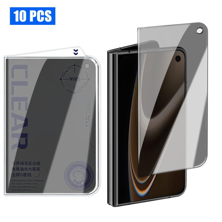 10pcs 3D Curved Zero Edge Borderless Privacy Tempered Glass Film, For iPhone Fold Outer Screen, For iPhone 18, For iPhone 18 Pro, For iPhone 18 Pro Max, For iPhone 17 Pro Max, For iPhone 17 Pro, For iPhone 17, For iPhone Air, For iPhone 16 Pro Max     ...