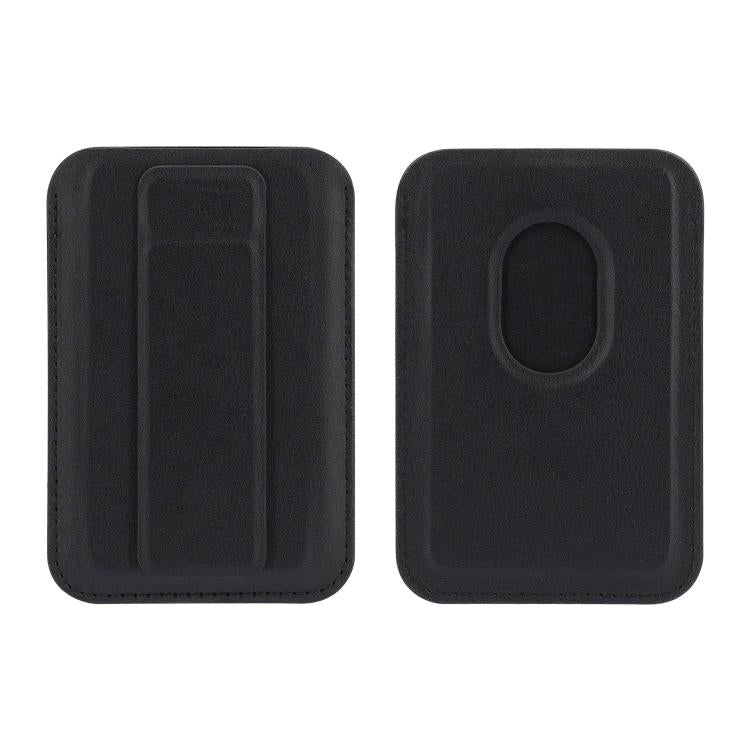 Ultra-Slim Magnetic Vegan Leather Card Bag with Stand