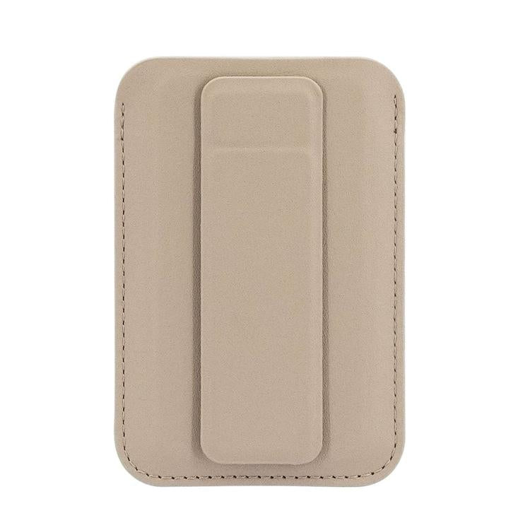 Ultra-Slim Magnetic Vegan Leather Card Bag with Stand