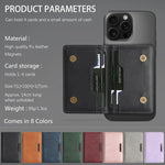 Two-Fold Magnetic Vegan Leather Card Bag