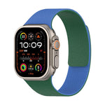 Dây đồng hồ silicone nam châm họa tiết vân vải Litchi phối màu, Dành cho Apple Watch 46mm / 49mm / 45mm / 44mm, Dành cho Apple Watch 42mm / 41mm / 40mm / 38mm