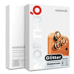 NORTHJO 1 bộ phim bảo vệ ống kính camera vòng kim loại lấp lánh, Dành cho iPhone 17 Pro / 17 Pro Max