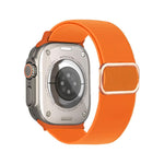 Dây đồng hồ đàn hồi nylon khóa D-ring sọc chéo, dành cho Apple Watch 46mm / 49mm / 45mm / 44mm, dành cho Apple Watch 42mm / 41mm / 40mm / 38mm
