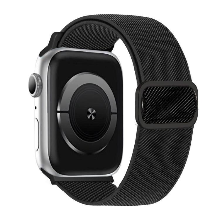 Dây đồng hồ đàn hồi nylon khóa D-ring sọc chéo, dành cho Apple Watch 46mm / 49mm / 45mm / 44mm, dành cho Apple Watch 42mm / 41mm / 40mm / 38mm