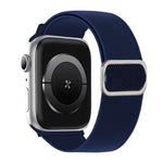 Dây đồng hồ đàn hồi nylon khóa D-ring sọc chéo, dành cho Apple Watch 46mm / 49mm / 45mm / 44mm, dành cho Apple Watch 42mm / 41mm / 40mm / 38mm