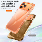 Vacuum-Sealed Transparent Airbag Magnetic Acrylic Phone Case, For iPhone 17 Pro Max, For iPhone 17 Pro, For iPhone 17