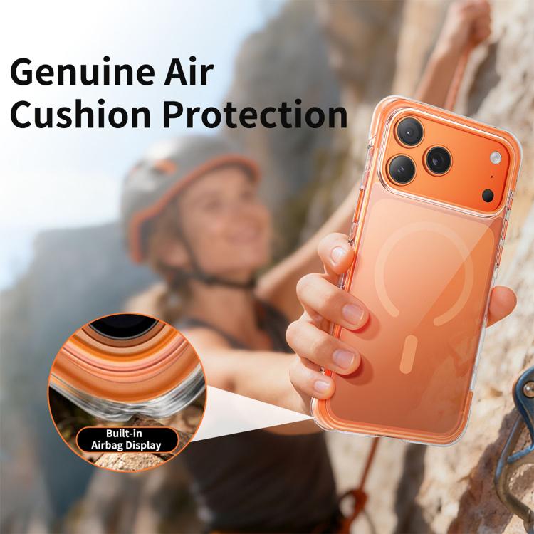 Vacuum-Sealed Transparent Airbag Magnetic Acrylic Phone Case, For iPhone 17 Pro Max, For iPhone 17 Pro, For iPhone 17