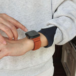 Dây đồng hồ da lộn nam châm hình vuông, dành cho Apple Watch 46mm / 49mm / 45mm / 44mm, dành cho Apple Watch 42mm / 41mm / 40mm / 38mm