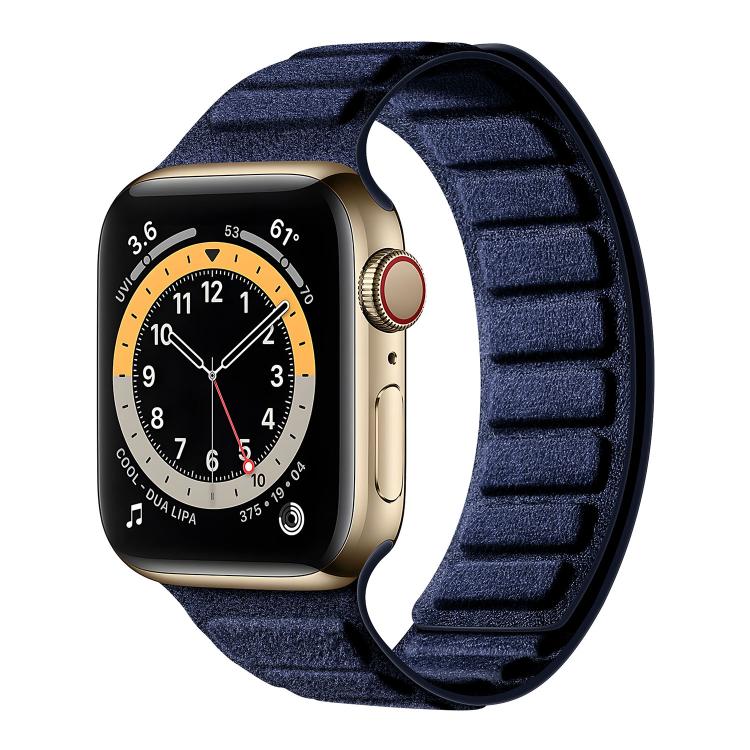 Dây đồng hồ da lộn nam châm hình vuông, dành cho Apple Watch 46mm / 49mm / 45mm / 44mm, dành cho Apple Watch 42mm / 41mm / 40mm / 38mm