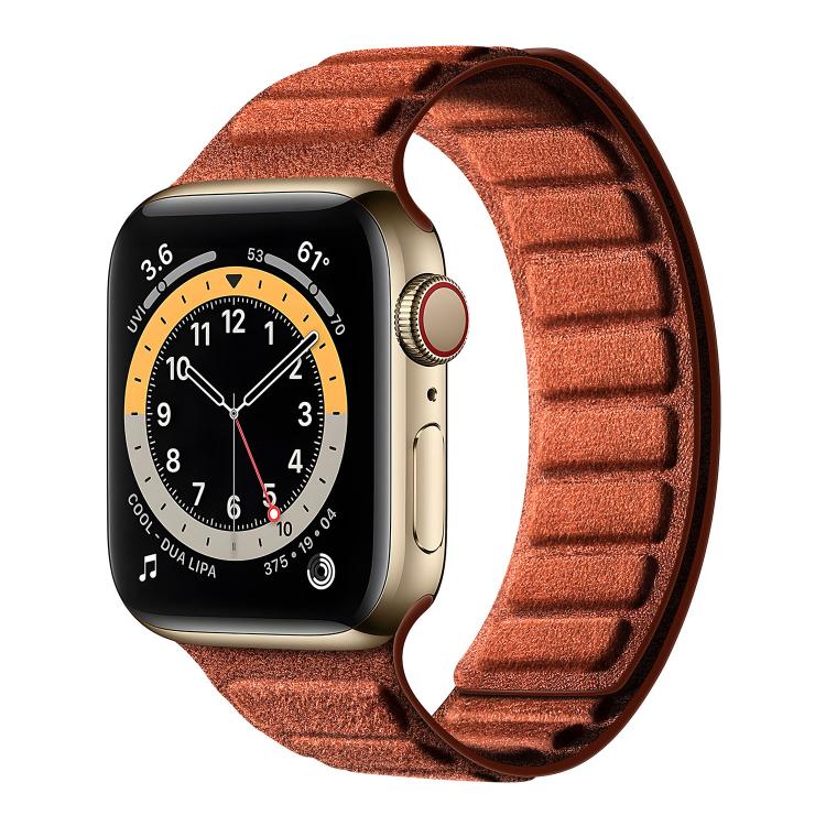 Dây đồng hồ da lộn nam châm hình vuông, dành cho Apple Watch 46mm / 49mm / 45mm / 44mm, dành cho Apple Watch 42mm / 41mm / 40mm / 38mm
